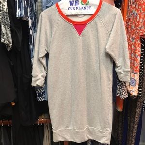 Sweat dress or long sweater with leggings